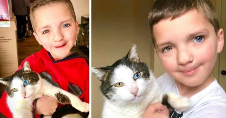 Little Boy With Unique Lips And Eyes Finds A Matching Friend